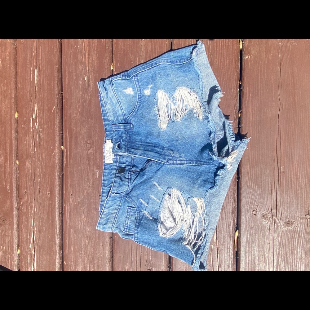 Jean high waisted shorts